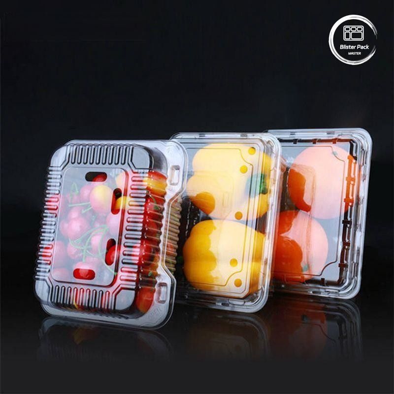 OEM/ODM Clamshell Απορριπτέο δίσκο φρούτων και λαχανικών Διαφανές PET πλαστικό τροφικής ποιότητας