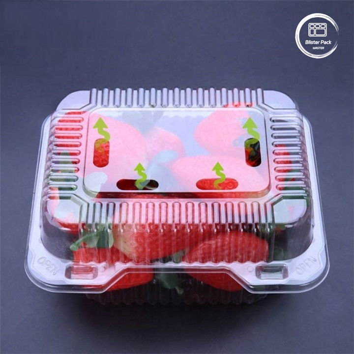 OEM/ODM Clamshell Απορριπτέο δίσκο φρούτων και λαχανικών Διαφανές PET πλαστικό τροφικής ποιότητας