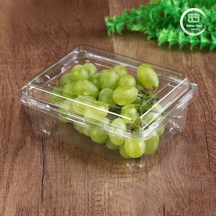 OEM/ODM Clamshell Απορριπτέο δίσκο φρούτων και λαχανικών Διαφανές PET πλαστικό τροφικής ποιότητας