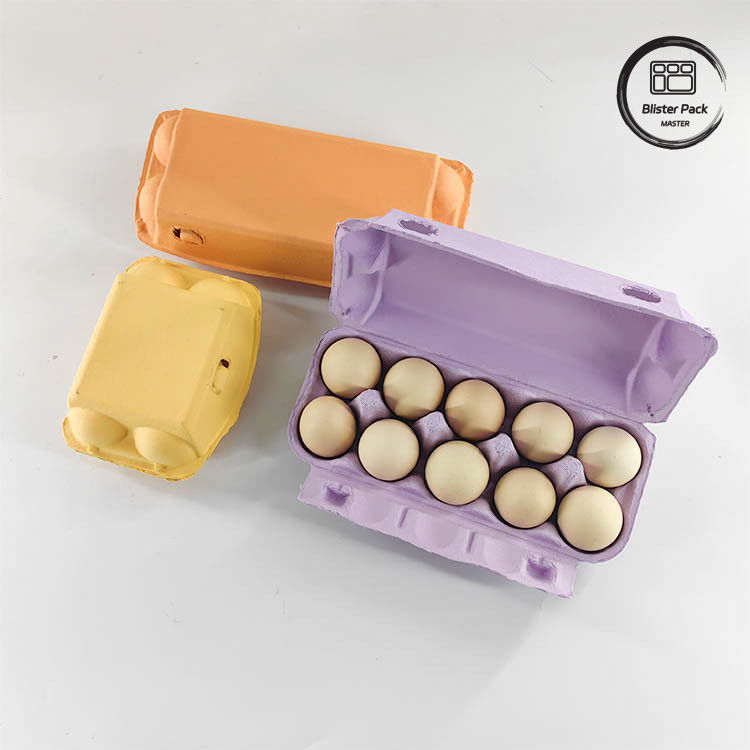 Προσαρμοσμένη συσκευασία αυγών Eco Quail 12 6 4 Χάρτινο κουτί χαρτοπολτού Καρτόνια αυγών για αυγά κοτόπουλου