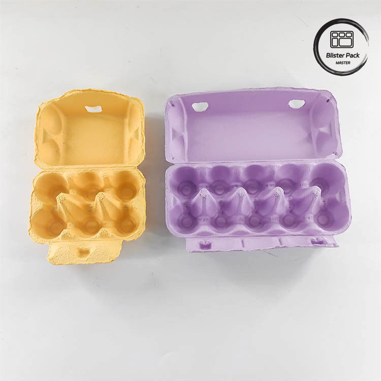 Προσαρμοσμένη συσκευασία αυγών Eco Quail 12 6 4 Χάρτινο κουτί χαρτοπολτού Καρτόνια αυγών για αυγά κοτόπουλου