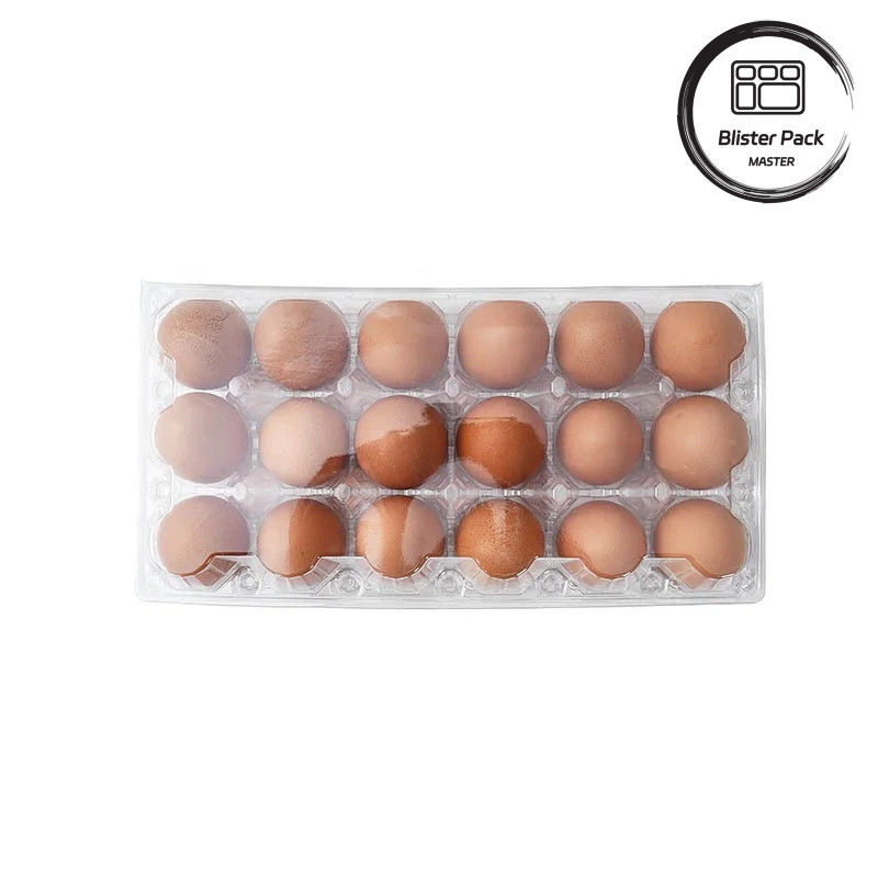 28 Τρύπες Θερμοσυσκευασμένο Custom Clear PET Plastic Διαφανές Τραπέζι Βύστες Αβγών Για Αβγά Κοτόπουλου