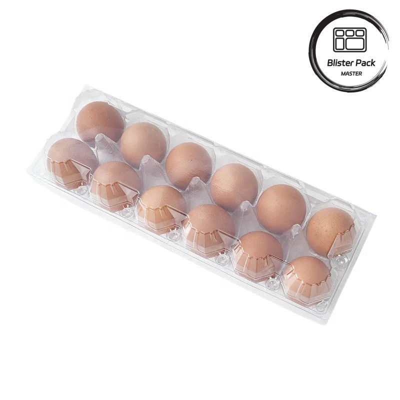 28 Τρύπες Θερμοσυσκευασμένο Custom Clear PET Plastic Διαφανές Τραπέζι Βύστες Αβγών Για Αβγά Κοτόπουλου