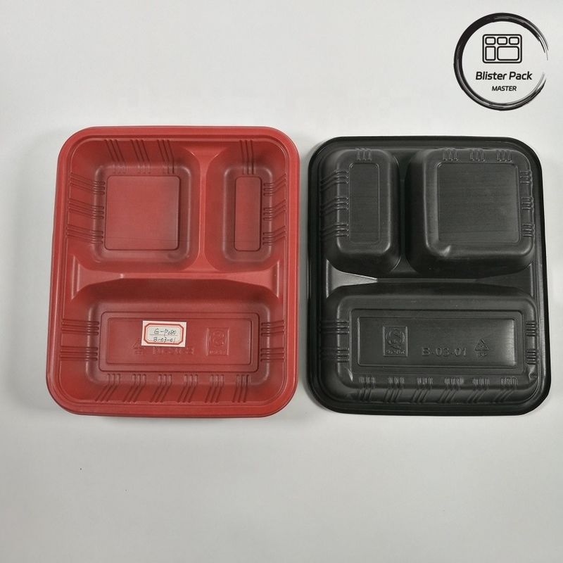 Προσαρμοσμένο 2-3-4 Διαμέρισμα PP Ζεστό Τροφή Takeaway Bento Box Οικολογικά φιλικό ορθογώνιο