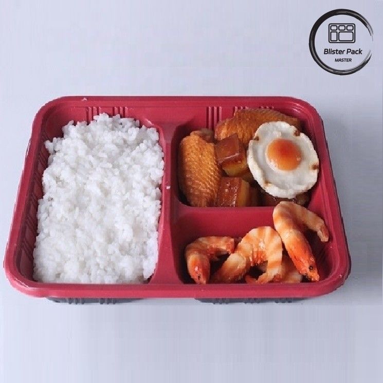 Προσαρμοσμένο 2-3-4 Διαμέρισμα PP Ζεστό Τροφή Takeaway Bento Box Οικολογικά φιλικό ορθογώνιο
