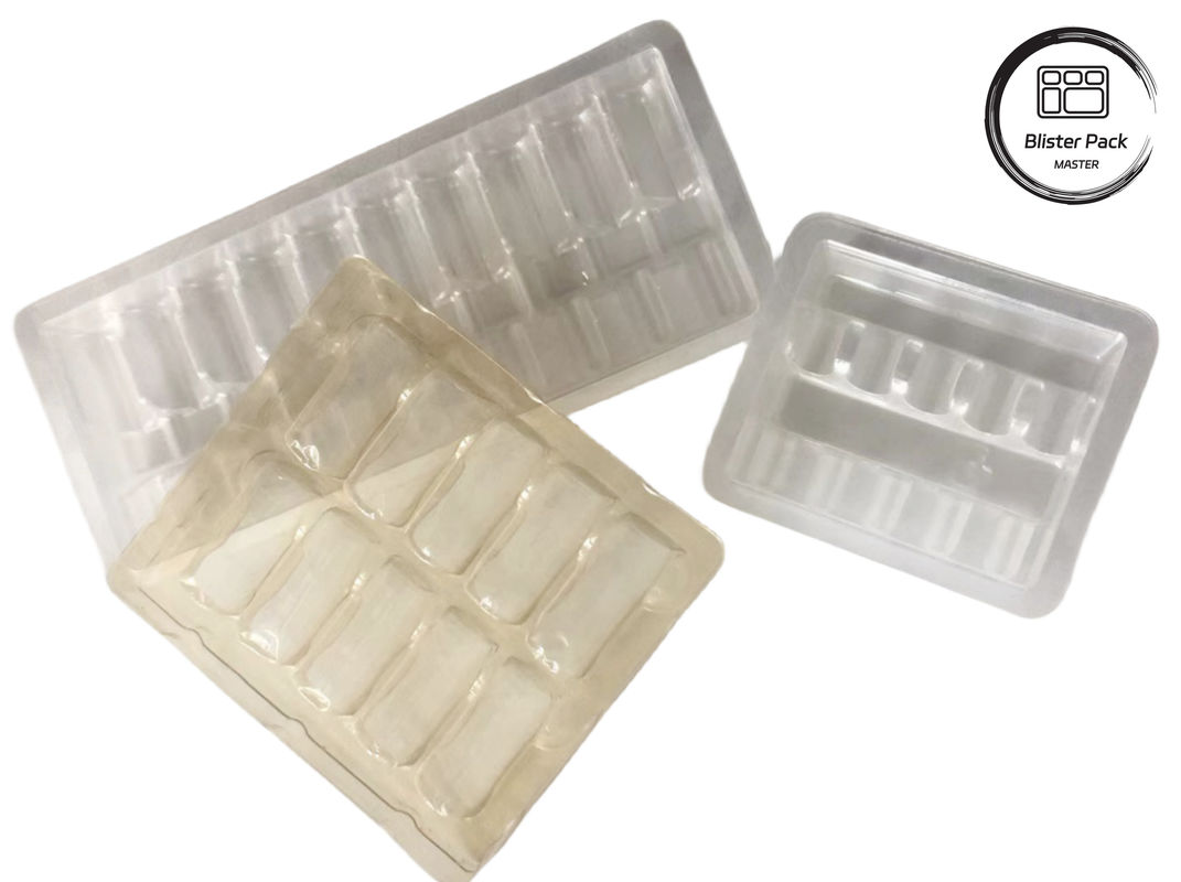 OEM & ODM PET Vacuum Forming Blister Plastic Tray, Προσαρμοσμένη εσωτερική συσκευασία για φασαρίες και φιαλίδια