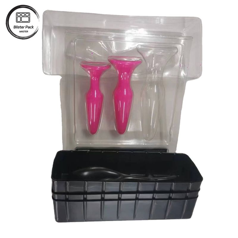 Περιβαλλοντικά φιλικό PS PET Clamshell Blister Box για προϊόντα ενηλίκων, Aldult Αποθήκευση και συσκευασία παιχνιδιών